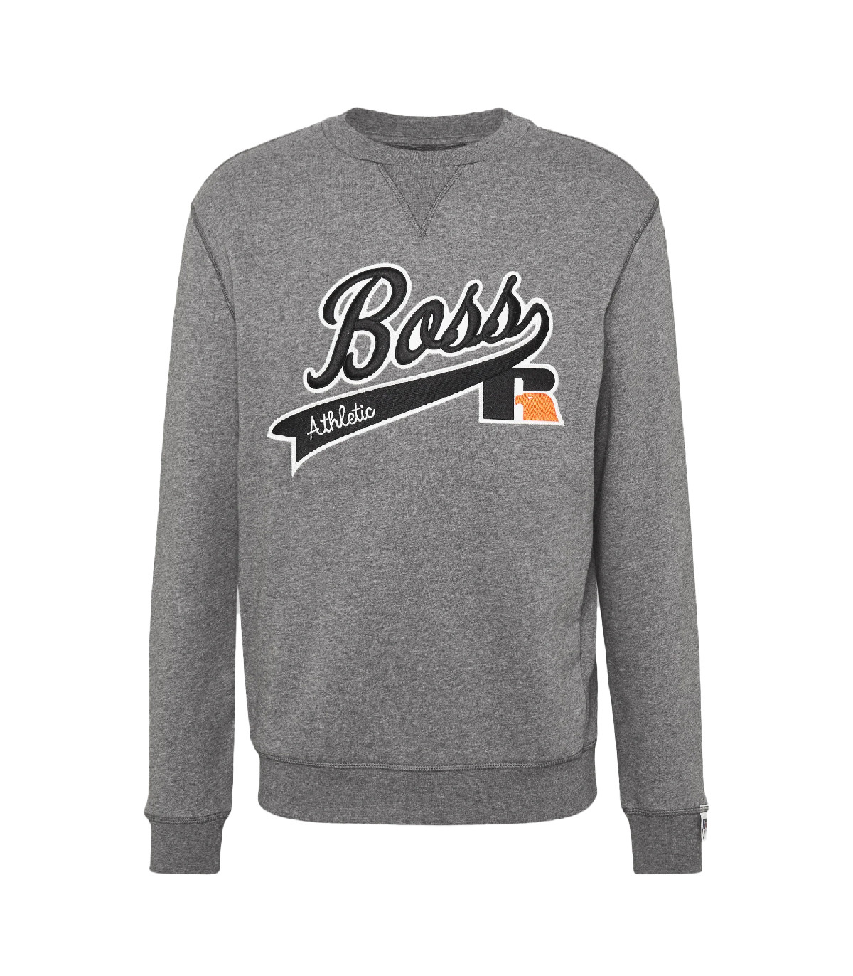 BOSS x Russell Athletic - Sudadera Stedman Exclusive Logo - Gris