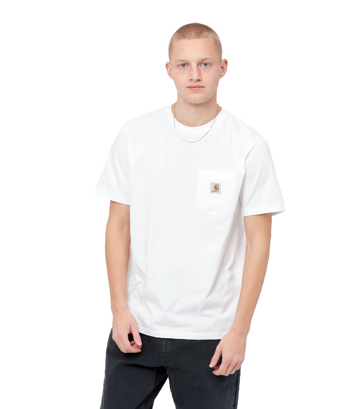 Carhartt WIP - Camiseta S/S Pocket - Blanco