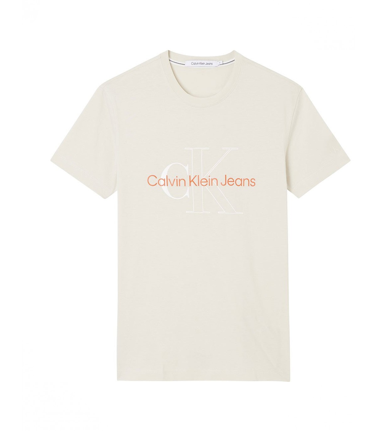 Calvin Klein Jeans - Camiseta Two Tone Monogram - Blanco