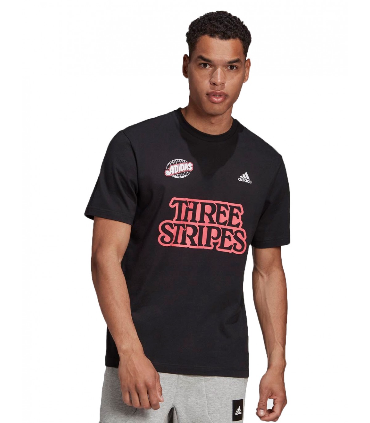 adidas - Camiseta Athletics Lucky 8 3-Stripes