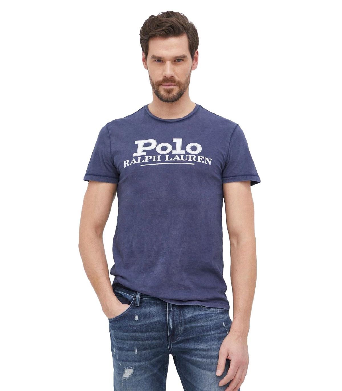 Polo Ralph Lauren - Camiseta de Algodón con Logotipo - Azul