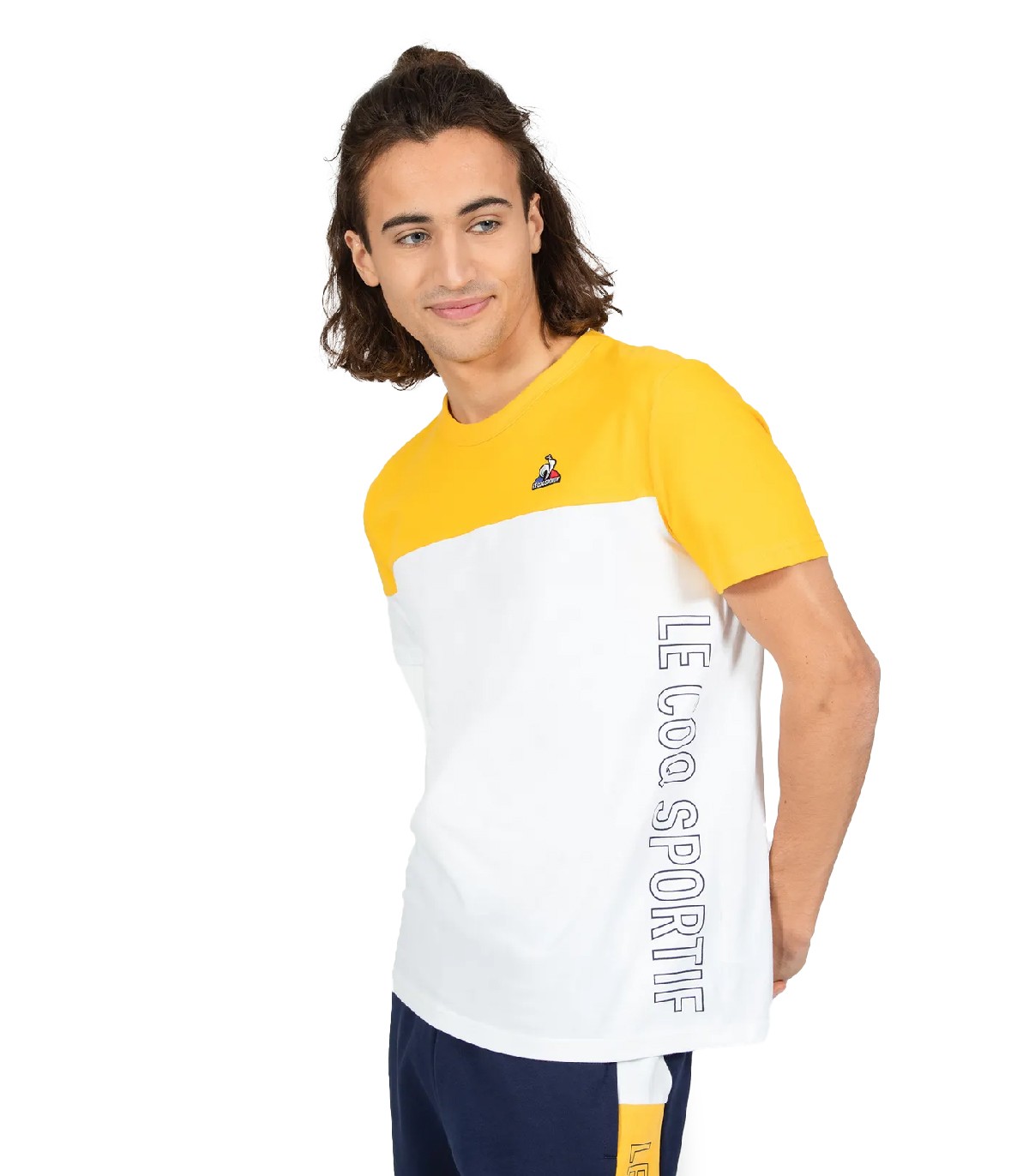 Le Coq Sportif - Camiseta Nº1 Regular - Amarillo