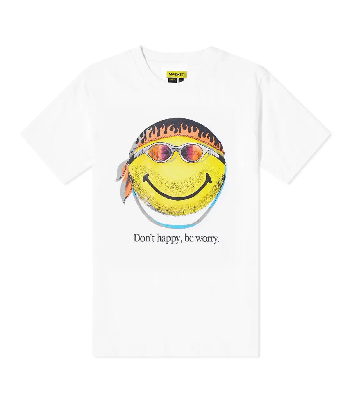 Market - Camiseta Smiley Don'T Happy, Be Worry