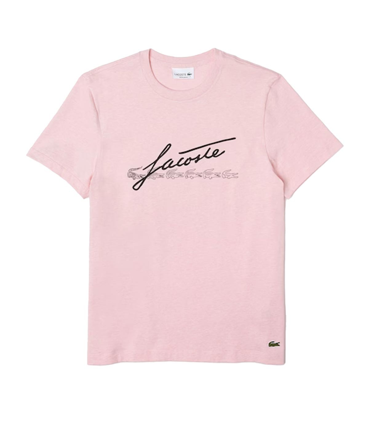 Lacoste - Camiseta con Logo - Rosa