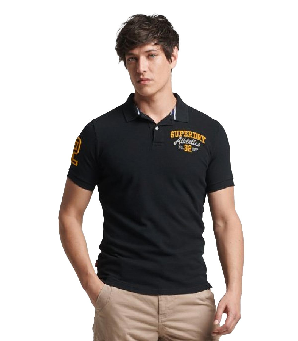 Superdry - Polo Classic Superstate - Negro