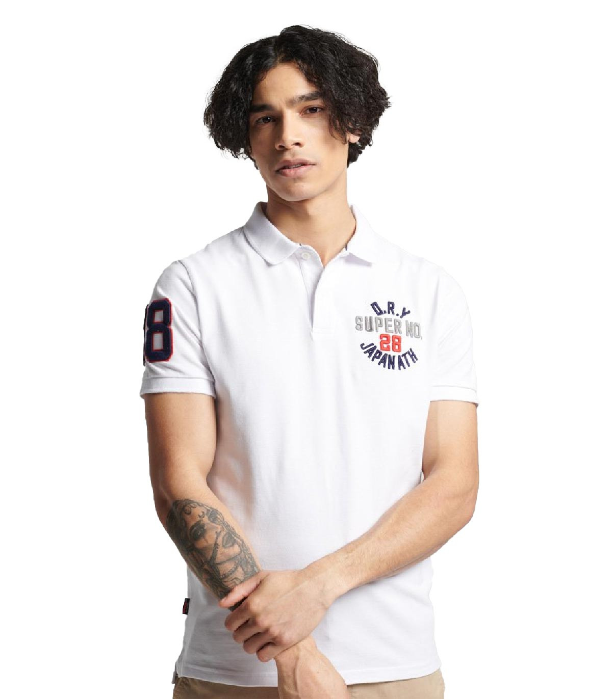 Superdry - Polo Classic Superstate - Blanco