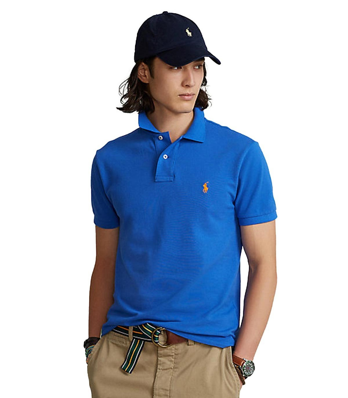 Polo Ralph Lauren - Camiseta Custom Slim Fit - Azul