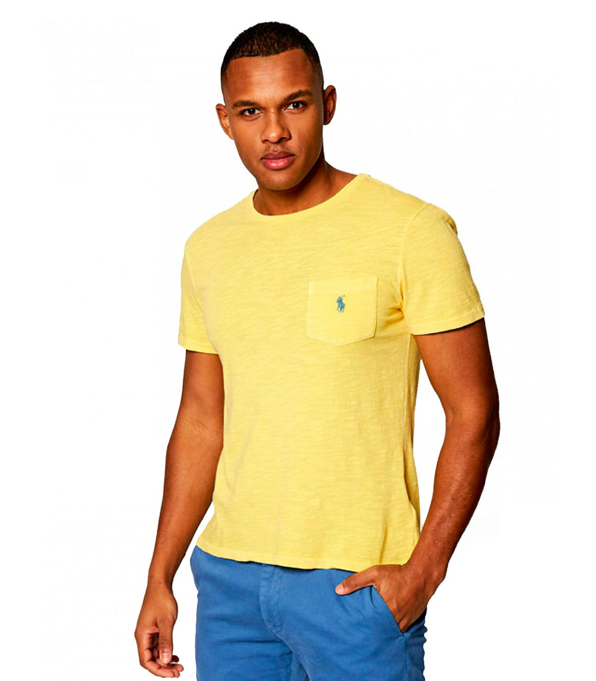 Polo Ralph Lauren - Camiseta Pocket - Amarillo