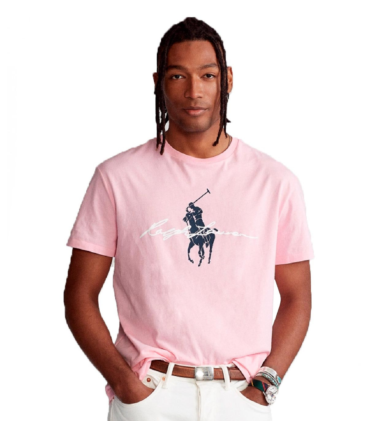 Polo Ralph Lauren - Camiseta Custom Slim Fit - Rosa