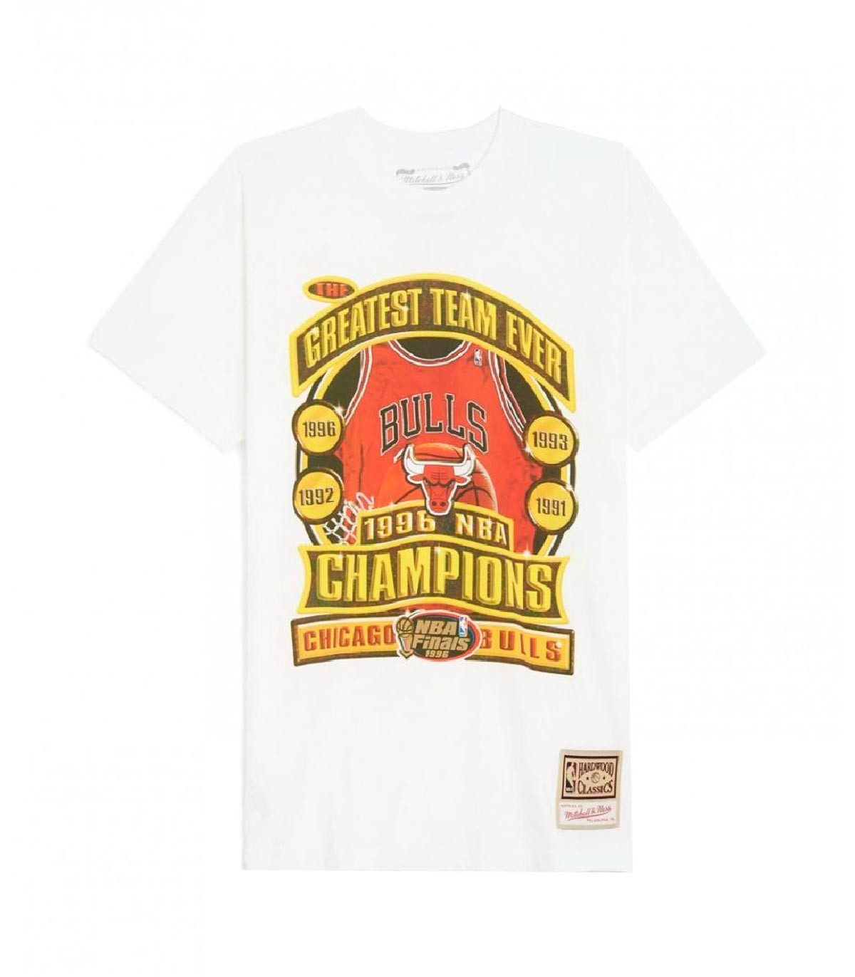 Mitchell & Ness - Camiseta Chicago Bulls Champions Print - Blanco