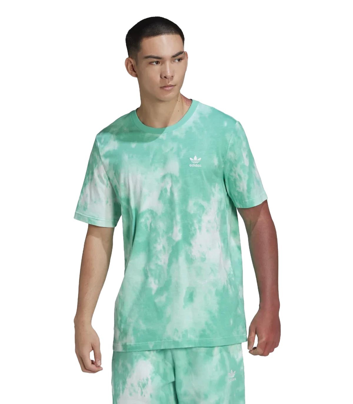 Adidas - Camiseta Adicolor Essentials Trefoil Tie-Dyed - Verde