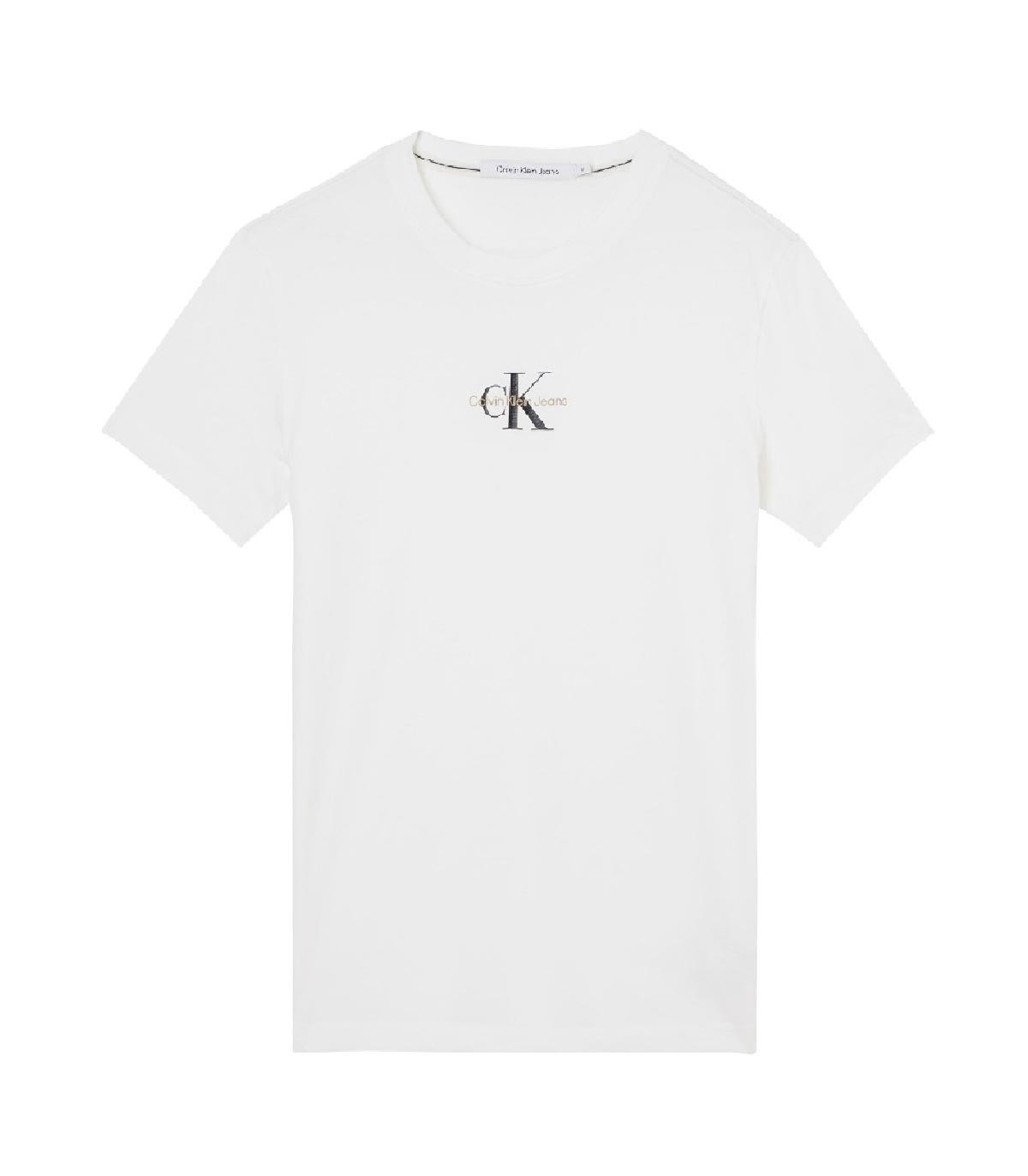 Calvin Klein Jeans - Camiseta Monogram Logo - Blanco