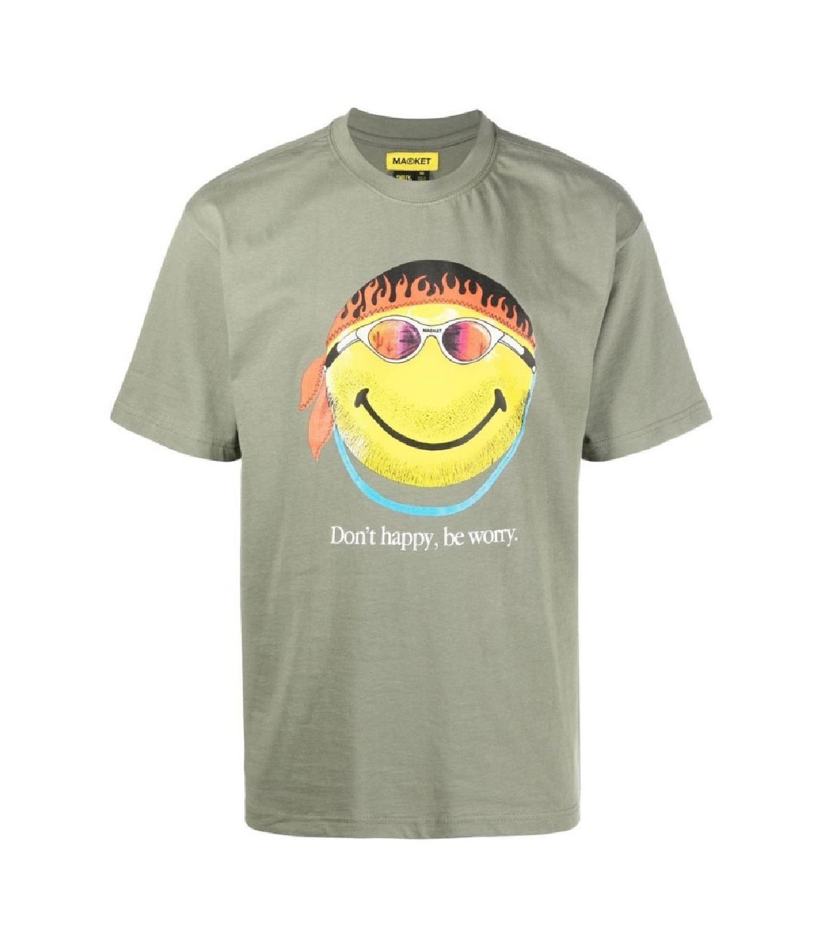 Market - Camiseta Smiley "Dont Happy, Be Worry"