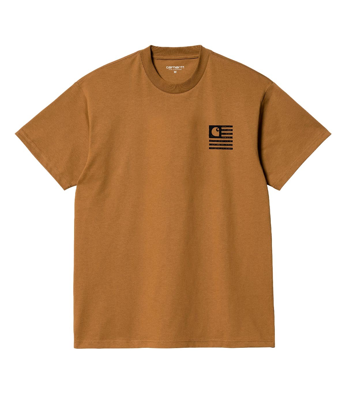 Carhartt WIP - Camiseta Label State Flag - Marrón