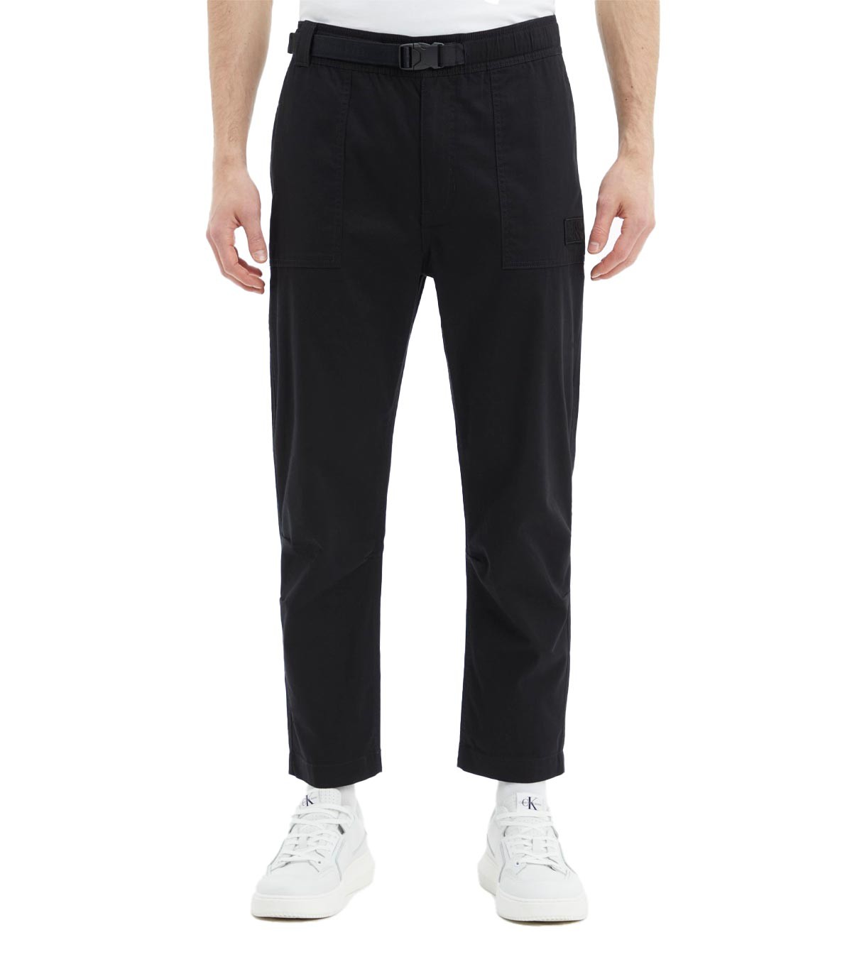 Calvin Klein - Pantalón Utility Belt Woven - Negro