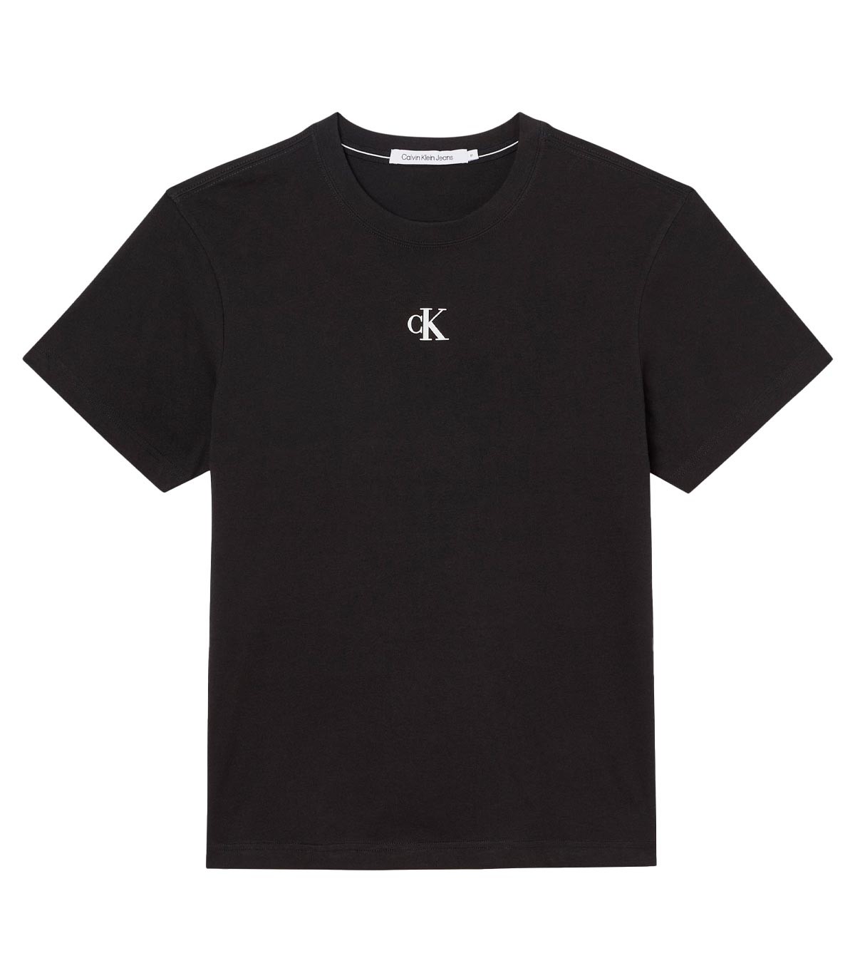 Calvin Klein - Camiseta Stripe CK Colorblock - Negro