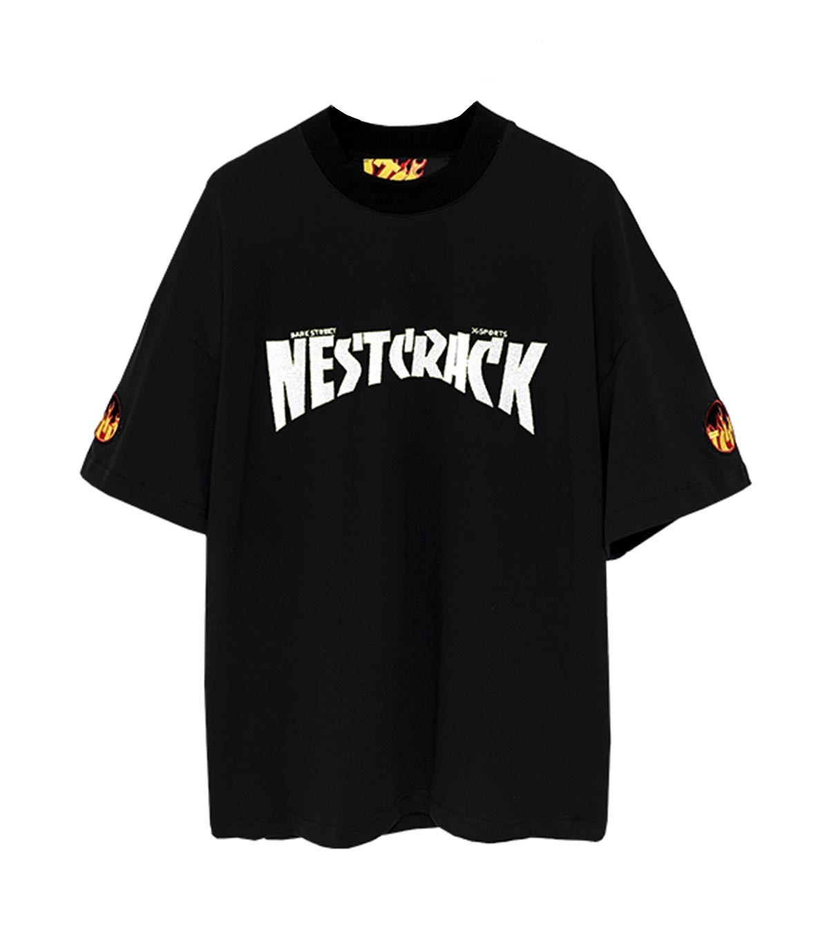 Mod Wave Movement - Camiseta Nestcrack - Negro
