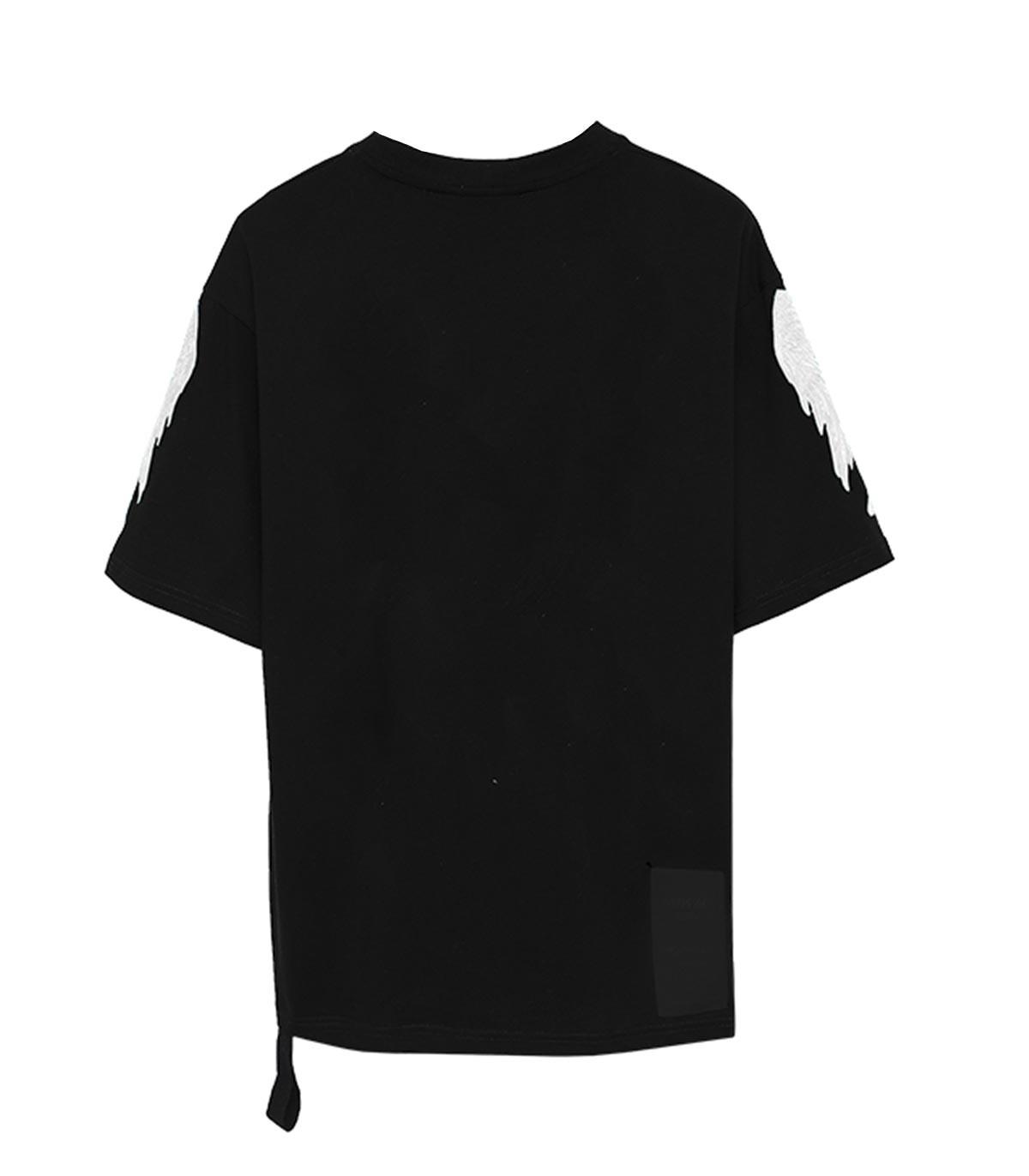 Mod Wave Movement - Camiseta Alas Bordadas - Negro