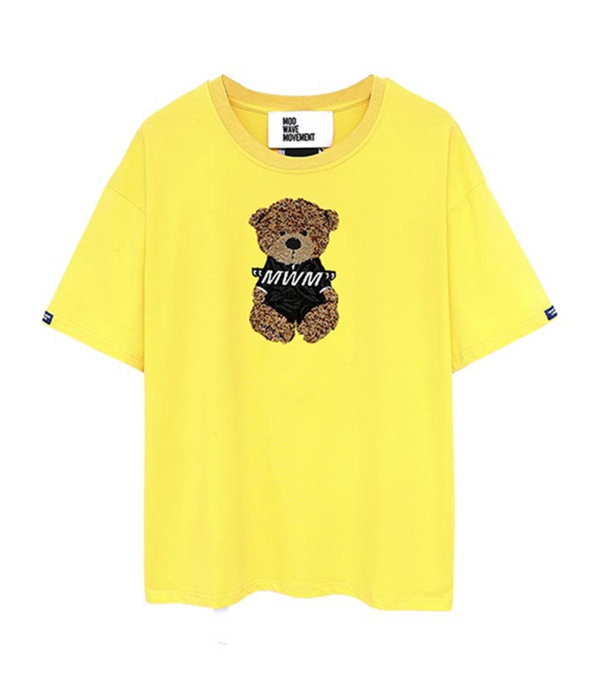 Mod Wave Movement - Camiseta Teddy - Amarillo