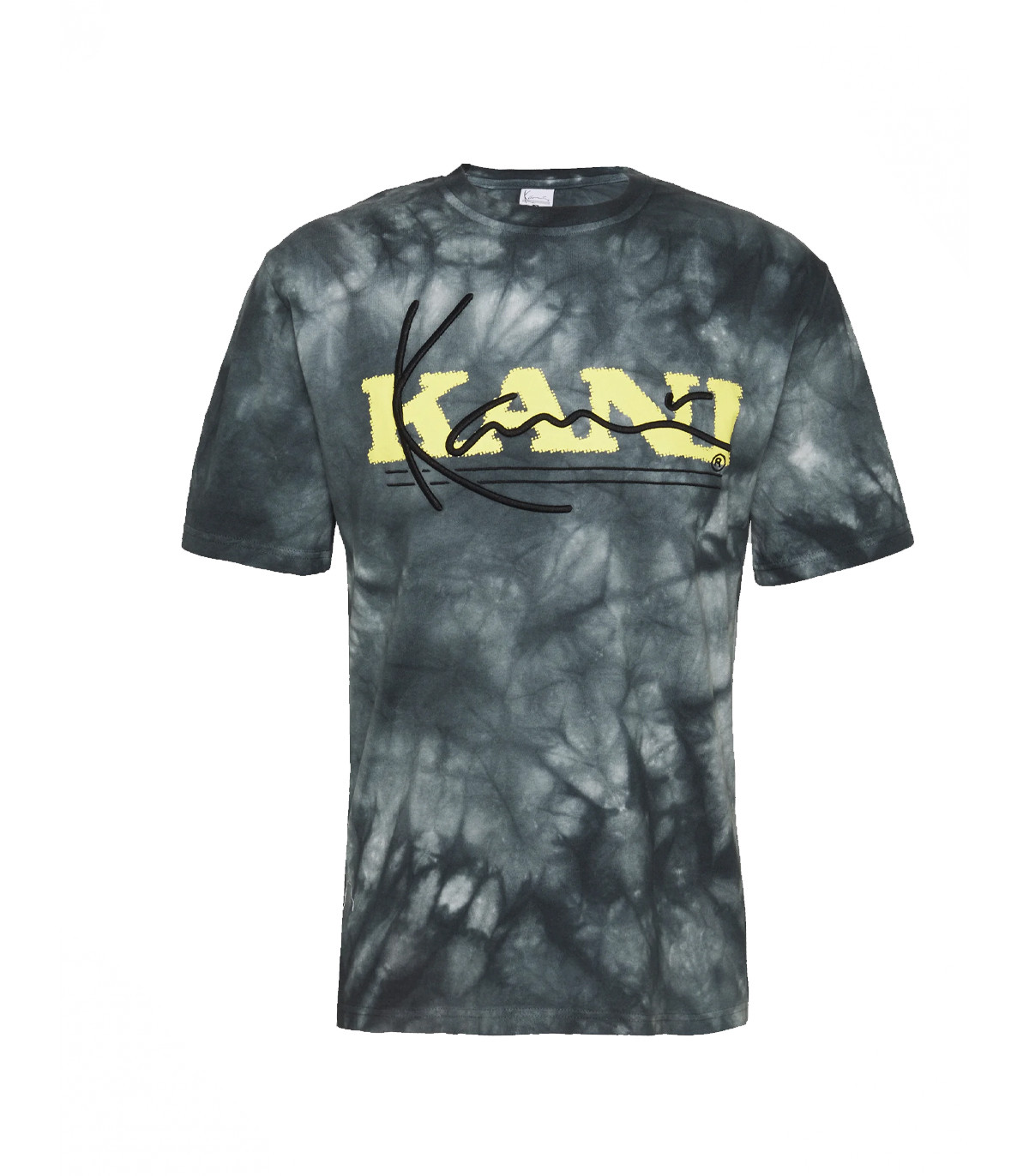 Karl Kani - Camiseta Tie Dye Retro - Blanco